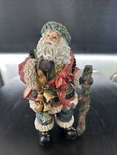 Holiday Time Santa Claus Figure In Box Vintage Christmas Figure Hand Painted picture
