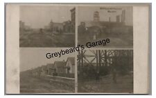 RPPC 4 Views Town of CHERRY IL MINE DISASTER IL Illinois Real Photo Postcard picture