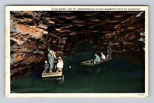 Mammoth Cave KY-Kentucky, Echo River, Underground, Vintage Card c1930 Postcard picture