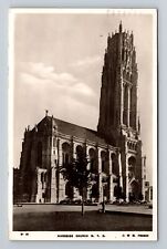 New York City NY, RPPC, Riverside Church, Vintage c1931 Postcard picture