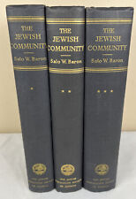THE JEWISH COMMUNITY by Salo Baron - 1948 - Complete 3 Volume Set picture