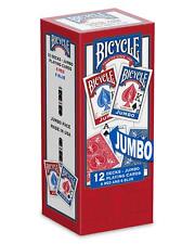 Bicycle Jumbo Playing Cards, 12-pack Red/Blue picture