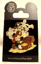 Mickey Pirate Caribbean Treasure Chest Skeleton Ghost Disney Paris Dlrp Dlp Pin picture