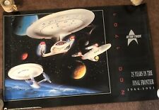 Star Trek U.S.S Enterprise NCC-1701 25 Years in The Final Frontier Poster 1991 picture