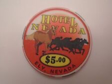 $5 HOTEL NEVADA ELY NV Casino Poker Chip picture