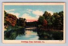 Oxford PA-Pennsylvania, Scenic General Greetings, Souvenir, Vintage Postcard picture