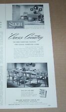1952 print ad - Grand Rapids Chair Sligh home furniture Michigan old advertising picture