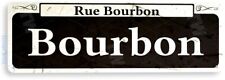 TIN SIGN Bourbon Street Rustic New Orleans Shop Market French Quarter A866 picture