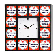 Firestone Tires Retro Advertising Promo Garage Clock 10.5