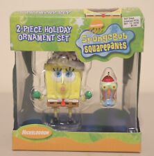 Spongebob Squarepants 2 Piece Holiday Ornament Set 2004 Gary Christmas picture