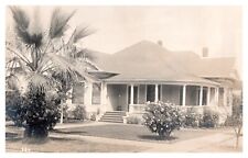 Vintage Post card Unknown Date Unposted California House Palm Tree  picture