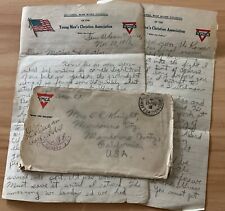 WWI AEF letter Co C 16th Inf, journey over, candle light, wooden shoes Knight picture