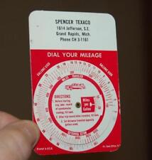 VINTAGE SPENCER TEXACO GRAND RAPIDS MI. GAS STATION OIL ADVERTISING MPG DIAL picture