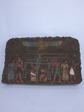 RARE ANTIQUE ANCIENT EGYPTIAN Stela God Anubis Judgment Day Scale Paradise Bc picture