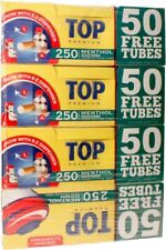 Top Menthol 100mm Tubes,(250 Tubes Each) = 1000 tubes total (4 pack) picture