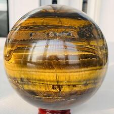 1720g Natural Tiger Eye stone ball quartz crystal ball Reiki healing picture