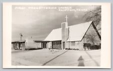 Postcard TX RPPC Clinton Hunt County First Presbyterian Church Cross Chapel J2 picture