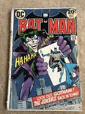 Batman 251 DC 1973 Neal Adams Joker Cover. Low Grade Complete picture