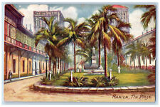 c1910 Charles V Monument, Manila The Plaza Unposted Oilette Tuck Art Postcard picture