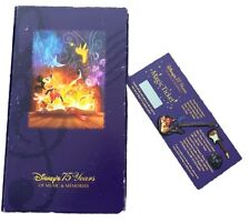 Walt Disney's 75 Years Of Music & Memories 3-Discs CD Set LE Unused Magic Ticket picture