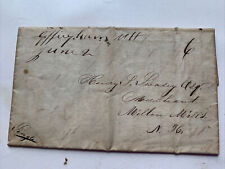 Vintage 1845 Milton Mills New Hampshirite Letter And Cover picture