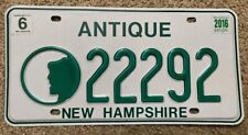 C5 Antique New Hampshire License Plate NH License 