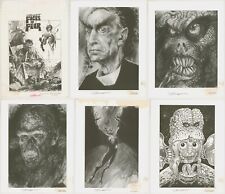 SIGNED Faces of Fear 1987 Art Portfolio by Swamp Thing Artist Stephen R Bissette picture