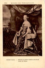 Stunning portrait of Marie-Thérèse d'Autriche at Versailles. postcard picture
