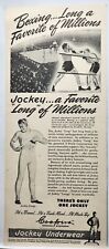 1946 Jockey Longs Underwear Mens Boxing Vtg Print Ad Man Cave Poster Art 40's picture