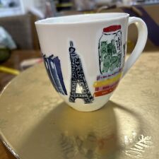 Kate Spade Lenox New York Muses Coffee Mug Tea Eiffel Tower Paris 12 oz picture