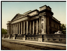 England. Cambridge. Fitzwilliam Museum. Vintage Photochrome by P.Z, Photochrome picture