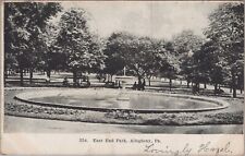 East End Park, Allegheny, PA Pennsylvania Fountain Benches 1907 Postcard 7270a picture