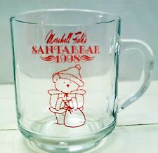 1998 Marshall Field's SANTA BEAR Glass Mug  picture