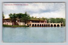 Chicago IL-Illinois, New Pavilion, Douglas Park, Antique Vintage c1912 Postcard picture