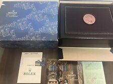 RARE ROLEX Blue Cellini Box , Tag , Booklet Certificate 2253 R Series From 90’s picture