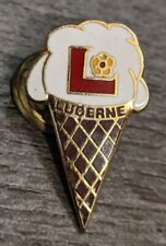 City Of Lucerne, Switzerland Ice-Cream Cone Travel/Souvenir Vintage Lapel Pin picture