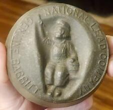 ANTIQUE NATIONAL LEAD CO. DUTCH BOY PAINT BABBITT ADVERTISING PAPER WEIGHT PROMO picture