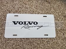 Volvo Racing vanity plate metal new novelty white plate picture