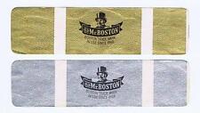 OLD MR BOSTON Since 1868 original logo antique labels gold silver top hat #105 picture