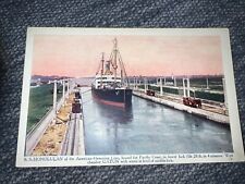 SS Honolulan American-Hawaiian Steamship Company Gatun Locks Vintage Postcard picture