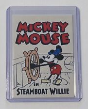 Mickey Mouse Limited Edition Artist Signed Steamboat Willie Trading Card 5/10 picture