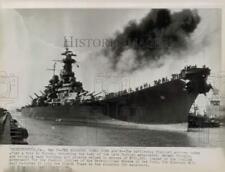 1946 Press Photo Battleship Missouri arrives in Norfolk, Virginia. - hpm00643 picture