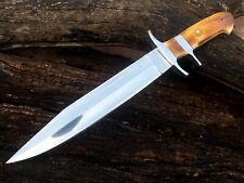 SHARD Custom Hand Forged D2 Steel Hunting Cleaver SURVIVAL BOWIE KNIFE W/Sheath picture