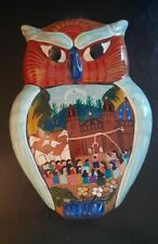 Talavera OWL Wall Hanging Terracotta Clay Lg 10