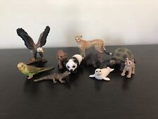 Schleich Zoo Animals Lot: Eagle, Cheetah, Bear Cubs, and more - Great Condition picture