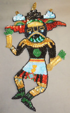 1990's Sequin Kachina American Indian sew on Patch  NEW  11 3/4