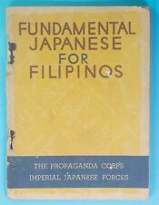 1944 WWII Philippines ~ Imperial Japanese Propaganda Book ~ Fundamental Japanese picture