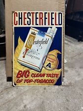 Vintage Chesterfield Cigarette tin sign 12