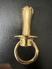 Vintage  Collector’s Solid Brass Pacifier Decoration Or Paper Weight- Heavy picture