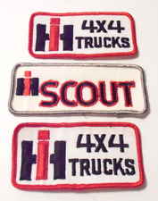 INTERNATIONAL HARVESTER SCOUT & IH 4x4 TRUCKS OLD STOCK CAR *3 PATCH PATCHES LOT picture